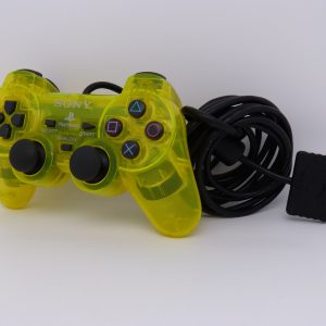 Manette ps2 officielle jaune transparente