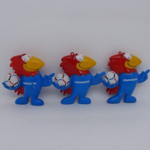 3 Footix chanteur Coupe du monde France 98 non testés