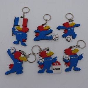 6 Portes clé Footix Coupe du monde France 98
