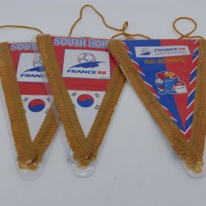 3 fanions Footix Coupe du monde France 98