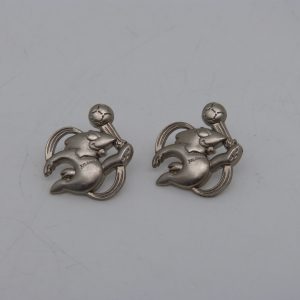 2 Pins pin badge Footix Coupe du monde France 98 argenté