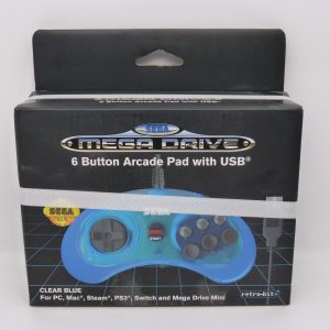 Manette Sega Megadrive mega drive retro bit crystal blue NEUVE