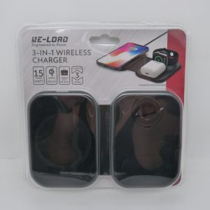 Chargeur 3 en 1 sans fil NEUF noir