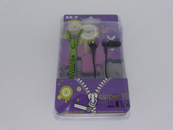 Ecouteurs XX.Y zipper 10 vert NEUFS