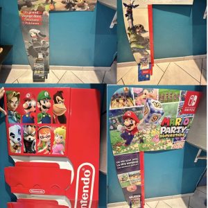 Box générique/meuble + oreilles de box Nintendo NEUFS