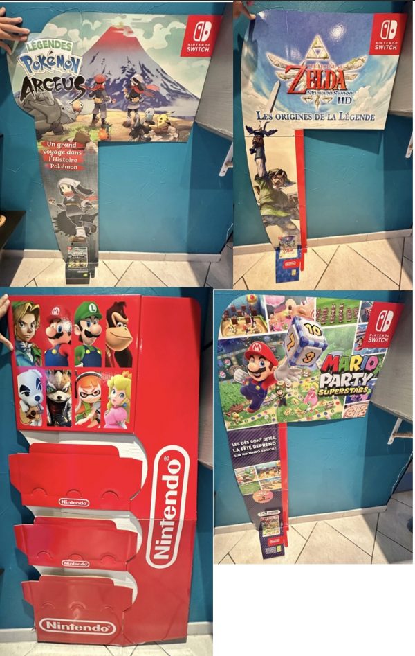 Box générique/meuble + oreilles de box Nintendo NEUFS
