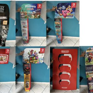 Box générique/meuble + oreilles de box Nintendo NEUFS