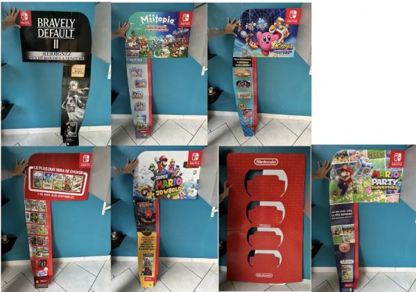 Box générique/meuble + oreilles de box Nintendo NEUFS