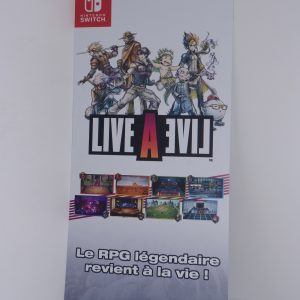 PLV affiche plastifiée Live a live