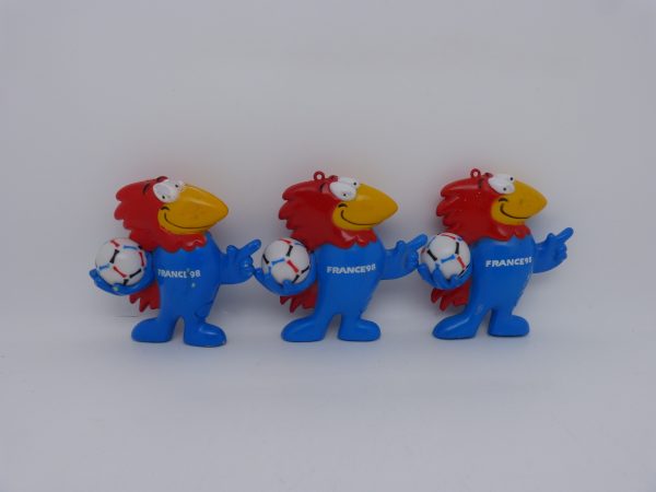 3 Footix chanteur Coupe du monde France 98 non testés