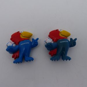 2 Figurines Footix Coupe du monde France 98
