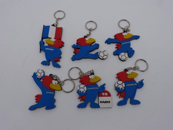 6 Portes clé Footix Coupe du monde France 98
