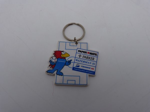 Porte clé Paper mate Parker France 98 Footix Coupe du monde 98