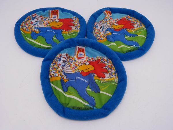 3 frisbees Mc Do Footix Coupe du monde France 98