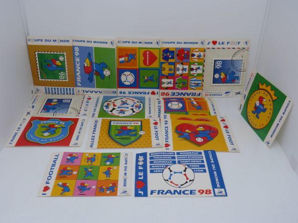 16 cartes Coupe du monde France 98