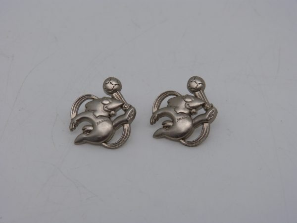 2 Pins pin badge Footix Coupe du monde France 98 argenté