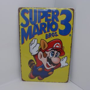 Plaque émaillée NEUVE Super Mario Bros 3