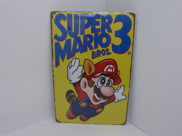 Plaque émaillée NEUVE Super Mario Bros 3