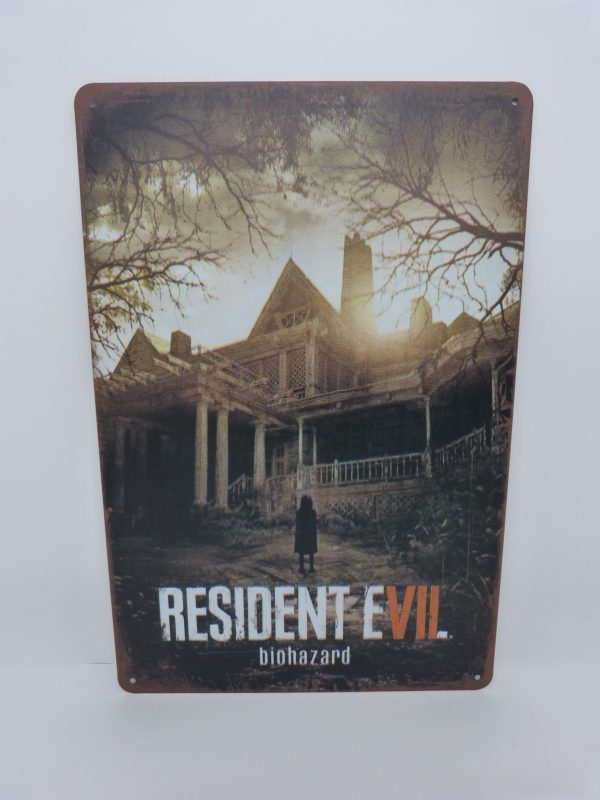 Plaque émaillée NEUVE Resident evil biohazard