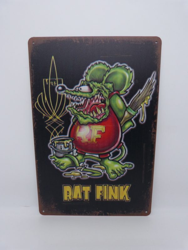 Plaque émaillée NEUVE Rat Fink