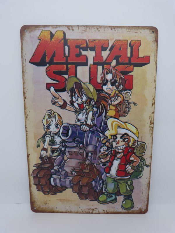 Plaque émaillée NEUVE Metal Slug