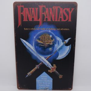 Plaque émaillée NEUVE Final Fantasy