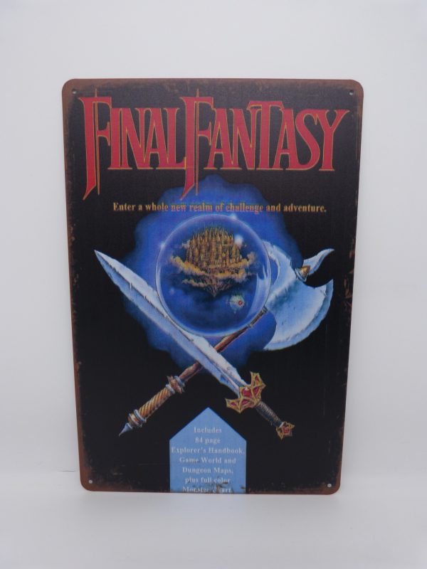 Plaque émaillée NEUVE Final Fantasy