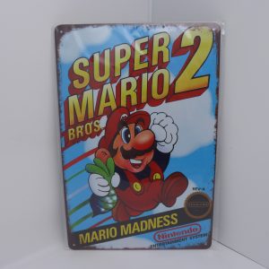 Plaque émaillée NEUVE Super Mario Bros 2