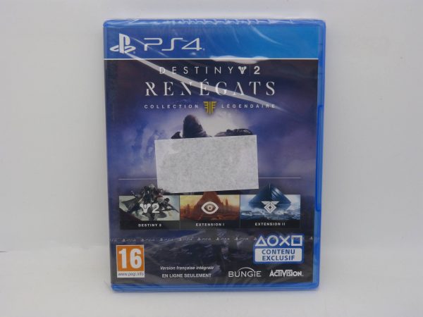 Destiny 2 rénégats collection légendaire NEUF