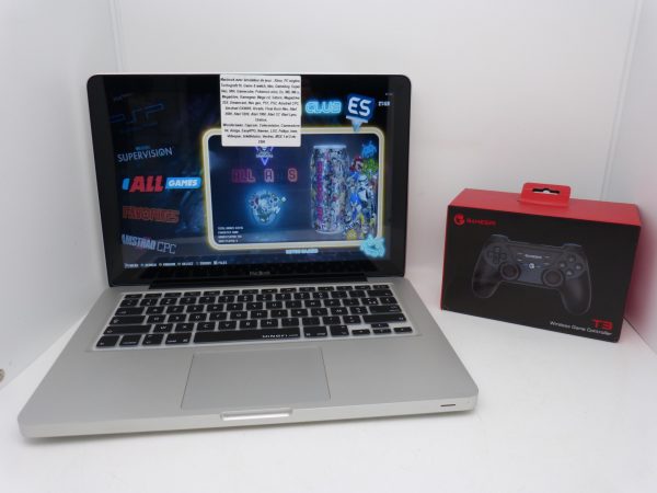 Macbook avec émulateur de jeux (plus de 60.000 jeux)