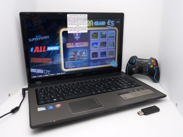 PC avec émulateur de jeux (plus de 60.000 jeux)