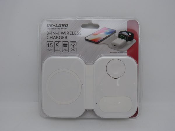 Chargeur 3 en 1 sans fil NEUF blanc