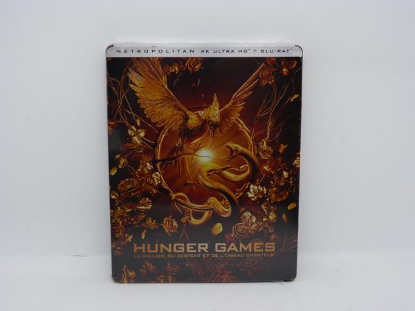 Hunger games la ballade du serpent et de l’oiseau chanteur 4k ultra hd steelbook NEUF