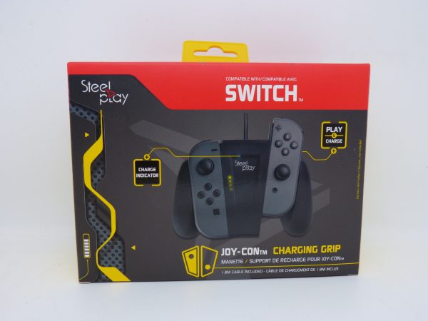 Support chargeur Joy con Nintendo Switch Charging grip Steel Play NEUF