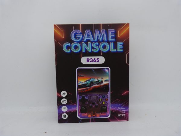 Console de jeu retro R36S 64Go jaune NEUVE