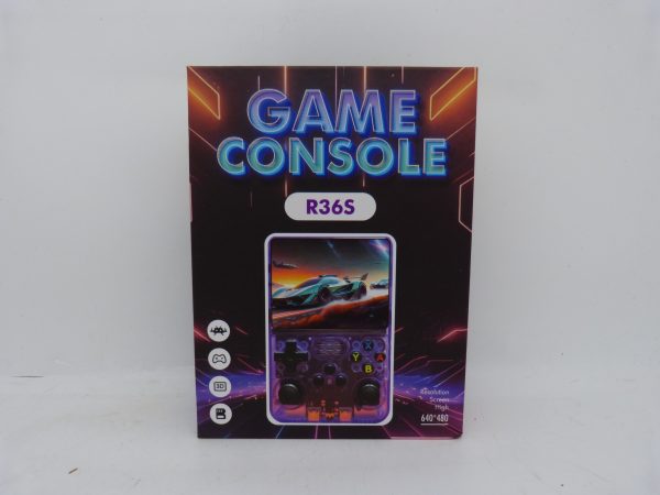 Console de jeu retro R36S 64Go jaune NEUVE