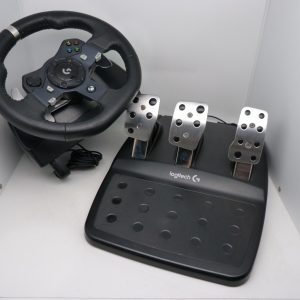 Volant et pédalier Logitech G920 avec son carton